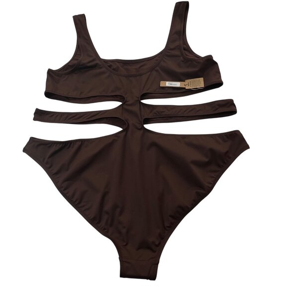 SKIMS Swim Tank Monokini Cocoa 4X - Picture 3 of 12